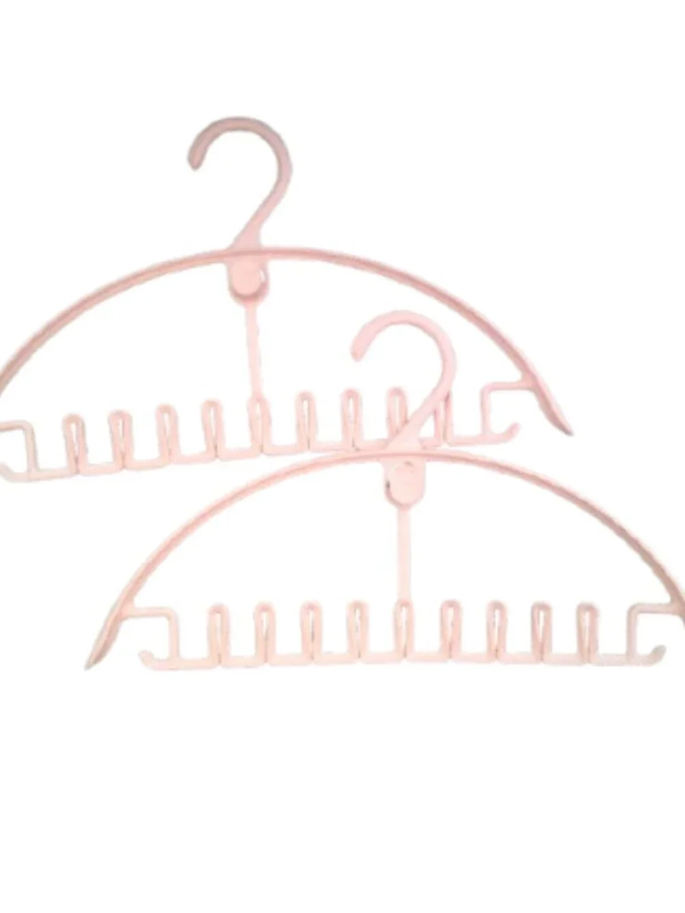 Multifunctional  Hanger Suitable for Scarves Ties Bras Lot of 2 Pink